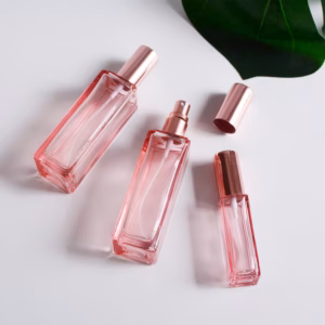 Luxury Rose Gold Glass Perfume Spray Bottle